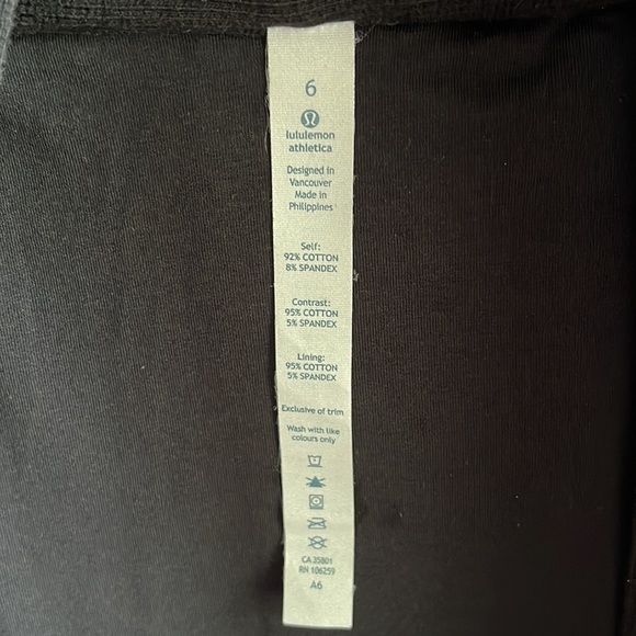 ♥️Lululemon To Class Cardigan Jacket Black & White -  sz 6 - Picture 7 of 7